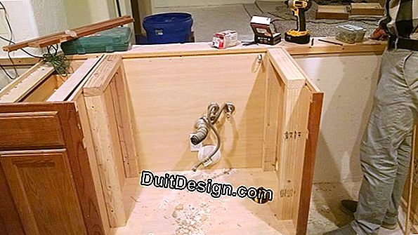 Modify the installation of a sink