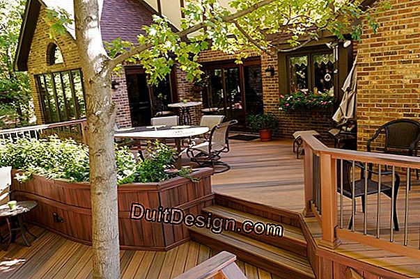 A balcony become terrace with carport