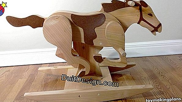 Build a wooden horse with wheels