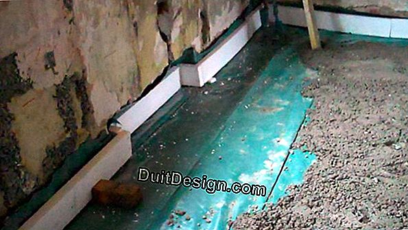 Pour a floating slab on insulating panels