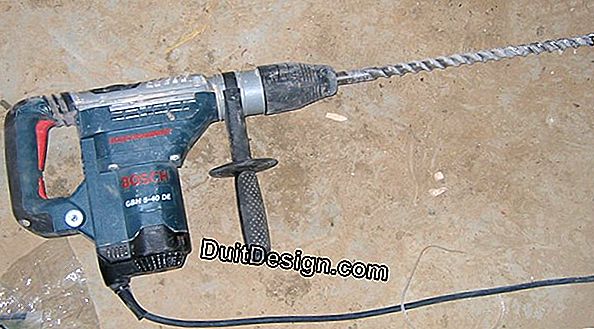 Brico tip for effectively drilling concrete