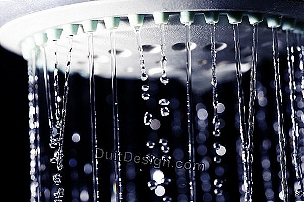 What is the water consumption of a shower?