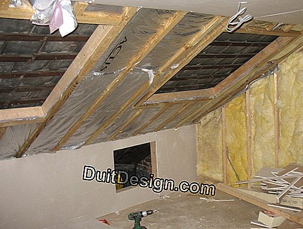 Insulation of attic that can be converted from the inside