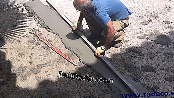 Colocación de losas en un piso de concreto