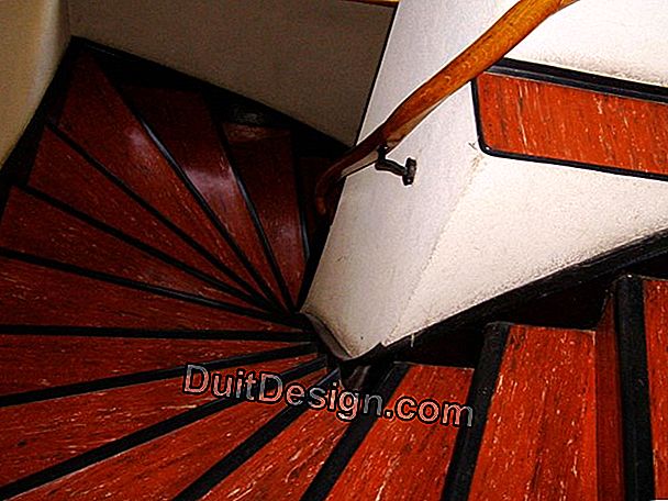 Renovar los escalones de una vieja escalera.