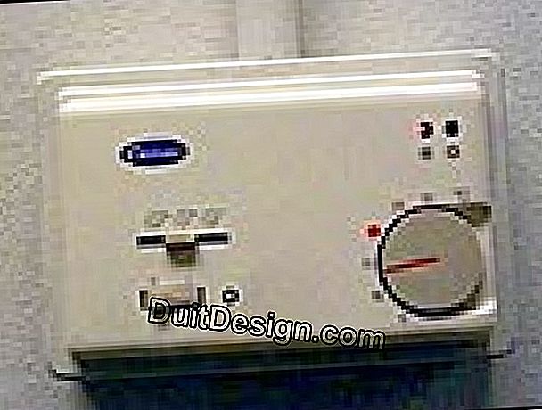 El termostato programable de un radiador
