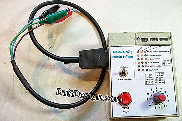 Diagrama de conexión de un interruptor diferencial