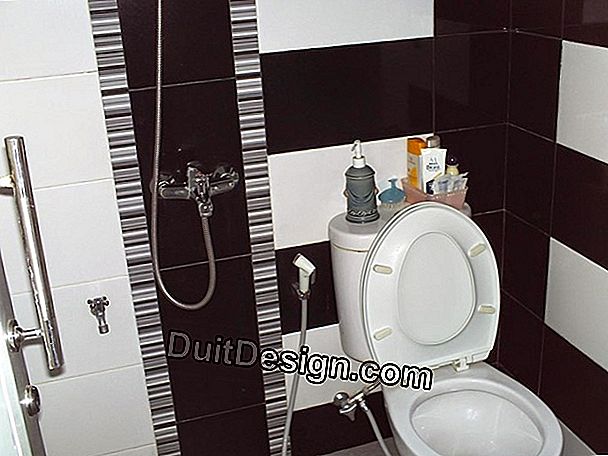 Dekorasi untuk toilet dan desain modern