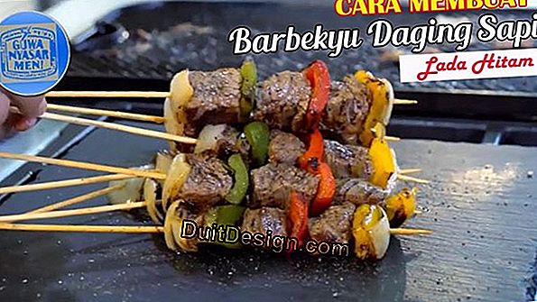 Membuat barbekyu bata