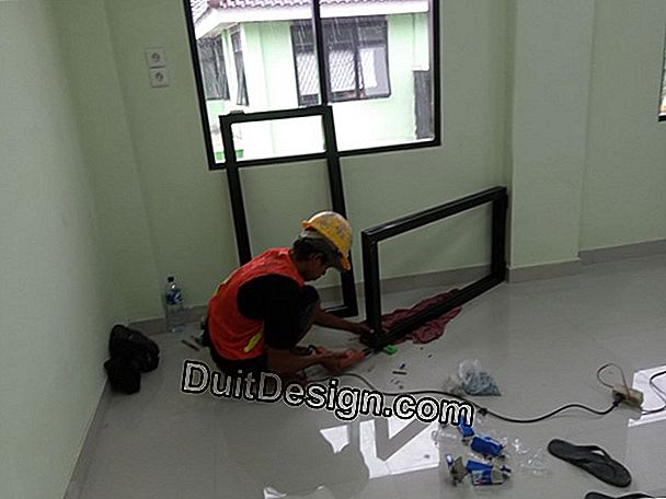 Metode dan bahan untuk meletakkan screed lantai