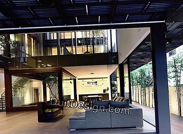 Ruang kantor di bagian bawah taman - Eksterior dan kelongsong interior