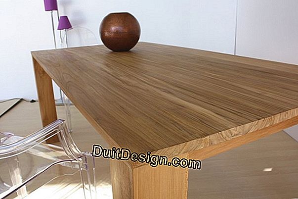 Un tavolino in legno riciclato