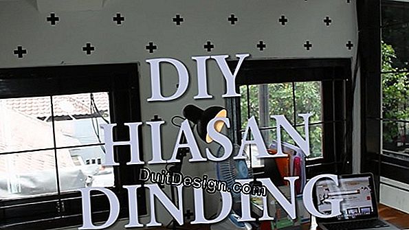 Mudah DIY: menghiasi batang dengan tuala kertas