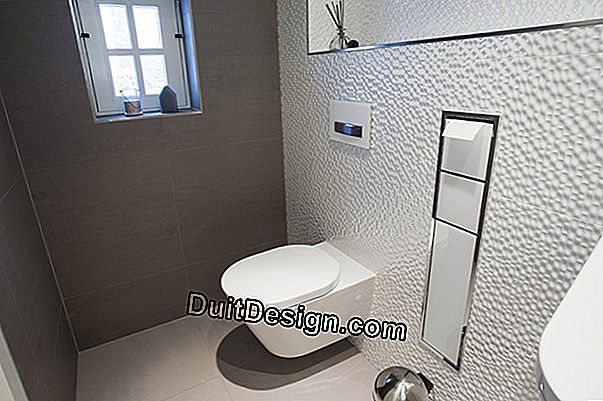 Een decoratie voor moderne toiletten en design