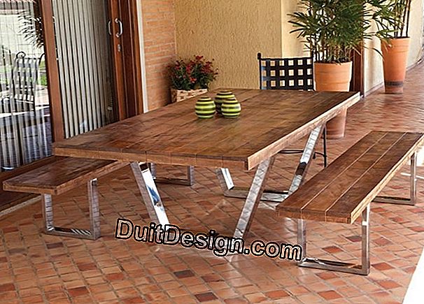 Como fazer uma mesa de madeira em base de metal