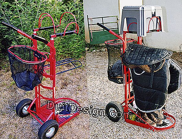 A saddle cart for riding